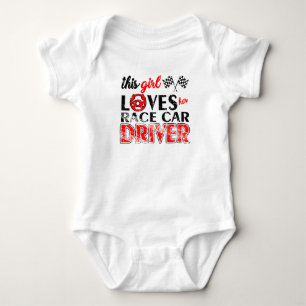 Race Car Driver Love Romper