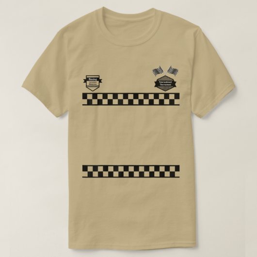 Race Car Driver Racer Kinder & Adult Halloween Cos T-shirt (Design voorkant)