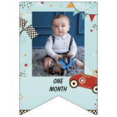 Race Car Engine Maandelijkse Photo Banner Bunting (Tweede vlag)