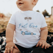 Race Car Fast One 1st Birthday T-shirt