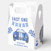Race Car First Birthday Bedankdoosjes (Geopend)
