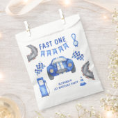 Race Car First Birthday Bedankzakje (Geknipt)