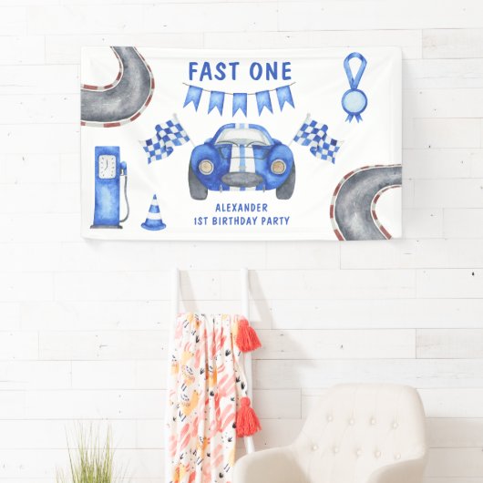 Race Car First Birthday Spandoek (Insitu)