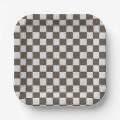Race Car flag check Birthday Napkins Papieren Bordje (Voorkant)