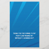 Race Car Flames Boy's Birthday Dank je dat je bent Flyer (Achterkant)