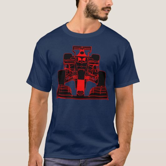Race car formula racing car red friend friend t-shirt (Voorkant)