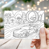 Race Car Fourth Birthday Party Kaart