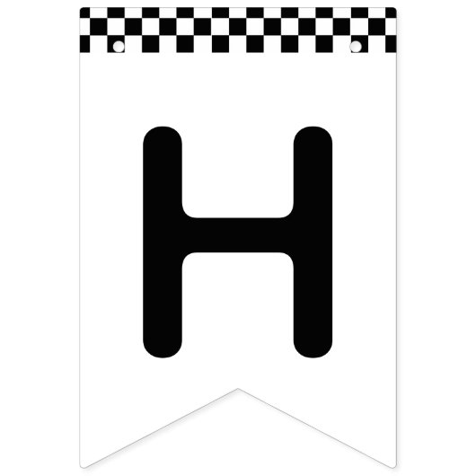 Race Car Happy Birthday Party Decor Vlaggetjes (Tweede vlag)