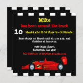 Race Car Kaart (Voorkant / Achterkant)