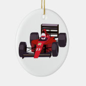 Race Car Keramisch Ornament (Rechts)