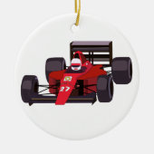 Race Car Keramisch Ornament (Voorkant)