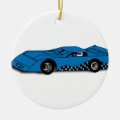 Race Car Keramisch Ornament (Voorkant)