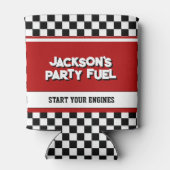 Race Car Kids Birthday Party Blikjeskoeler (Achterkant)