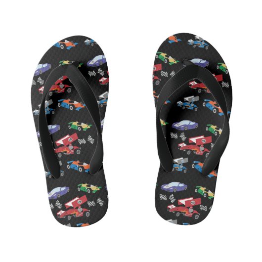 Race Car Kinder Teenslippers (Voetbed)