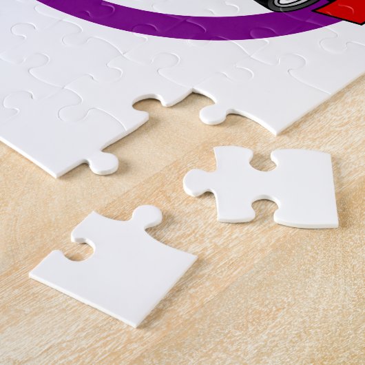 Race Car Logo Legpuzzel (Zijkant)