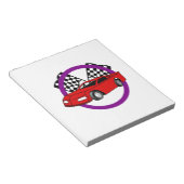 Race Car Logo Notitieblok (Schuin)
