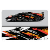 Race Car Magnet Magneet (Horizontaal)
