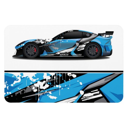 Race Car Magnet Magneet (Horizontaal)
