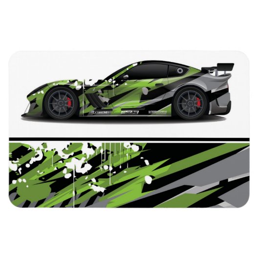 Race Car Magnet Magneet (Horizontaal)