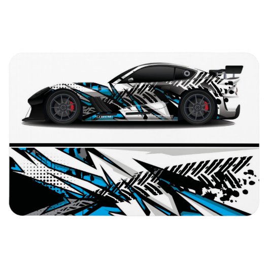 Race Car Magnet Magneet (Horizontaal)