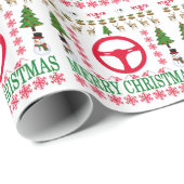RACE CAR MERRY CHRISTMAS . CADEAUPAPIER (Rol Hoek)
