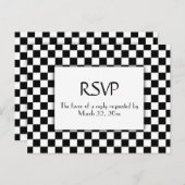 Race Car met Menu RSVP (Voorkant / Achterkant)