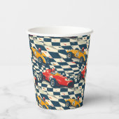 Race Car Paper Cups Birthday Party Papieren Bekers (Achterkant)