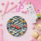 Race Car Paper Plates Birthday Party Papieren Bordje (Feest)
