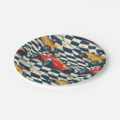 Race Car Paper Plates Birthday Party Papieren Bordje (Gekanteld)