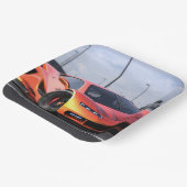 Race Car Papieren Bordje (Gebogen)