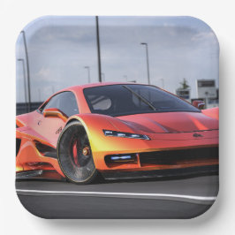 Race Car Papieren Bordje