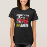 Race Car Party Brother of the Birthday Racer Racin T-shirt<br><div class="desc">Race Car Party Broer van het verjaardagsracethema</div>