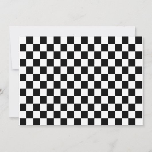 Race Car Racecar Verjaardag Uitnodiging 2 (Achterkant)