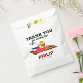 Race Car Racing Birthday Party Favor Bag Bedankzakje (Gezegeld)