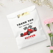 Race Car Racing Birthday Party Favor Bag Bedankzakje (Gezegeld)