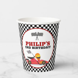 Race Car Racing Birthday Party Papieren Bekers