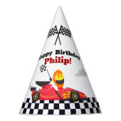 Race Car Racing Birthday Party Pet Feesthoedjes (Voorkant)