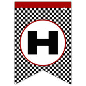 Race Car Racing Birthday Party Vlaggetjes (Tweede vlag)