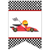 Race Car Racing Birthday Party Vlaggetjes (Eerste vlag)