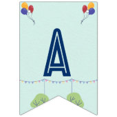 Race Car Racing Kind Birthday Bunting Banner (Tweede vlag)