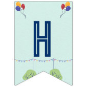 Race Car Racing Kind Birthday Bunting Banner (Eerste vlag)