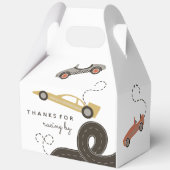 Race Car Racing Theme Party Boxes Bedankdoosjes (Achterkant)
