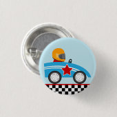 Race Car ronde pin-knop Button 3,2 Cm (Voorkant /achterkant)