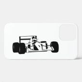 Race Car Silhouette zwart-wit Case-Mate iPhone Case (Achterkant (horizontaal))