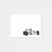 Race Car Silhouette zwart-wit Post-it® Notes (Voorkant)