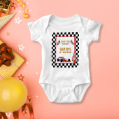 Race Car Start Your Engines 1st Birthday Baby Romper