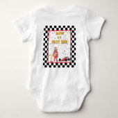 Race Car Start Your Engines 1st Birthday Baby Romper (Achterkant)