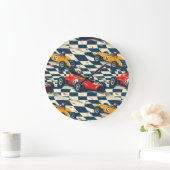 Race Car Themed Clock Grote Klok (Huis)