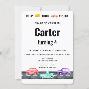 Race Car Twee Snelle  Boy Vervoer Kaart