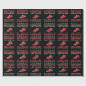 Race Car Ugly KerstSweater Cadeaupapier (Vlak)